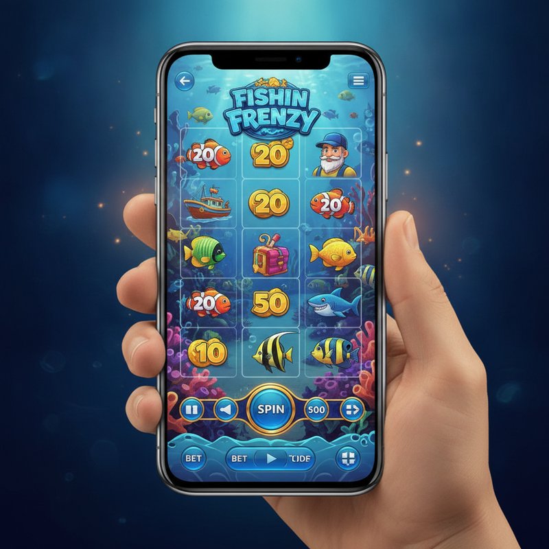 Fishin Frenzy slot by Real Time Gaming optimised for mobile devices